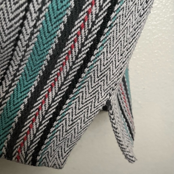 Señor López Pullover Hoodie Poncho Women’s S Striped Long Sleeve Top with Hood - Picture 7 of 12